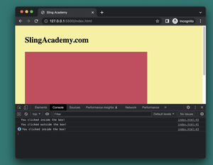 JavaScript: Detect a click outside an HTML element