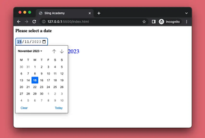 Using HTML Native Date Picker with JavaScript