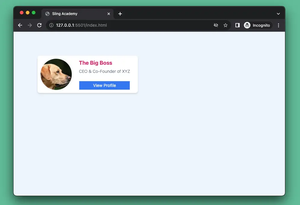 Tailwind CSS: Create a User Card with Circle Avatar