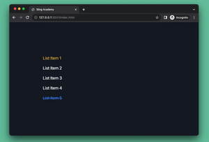 first-of-type and last-of-type in Tailwind CSS