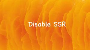 Next.js: Disable Server-Side Rendering on Specific Pages